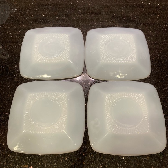 Vintage anchor hocking, fire king charm pattern, cup & saucer set - Picture 5 of 6